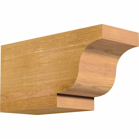 Ekena Millwork Newport Rough Sawn Rafter Tail, Western Red Cedar, 6"W x 8"H x 16"L RFT06X08X16NEW00RWR